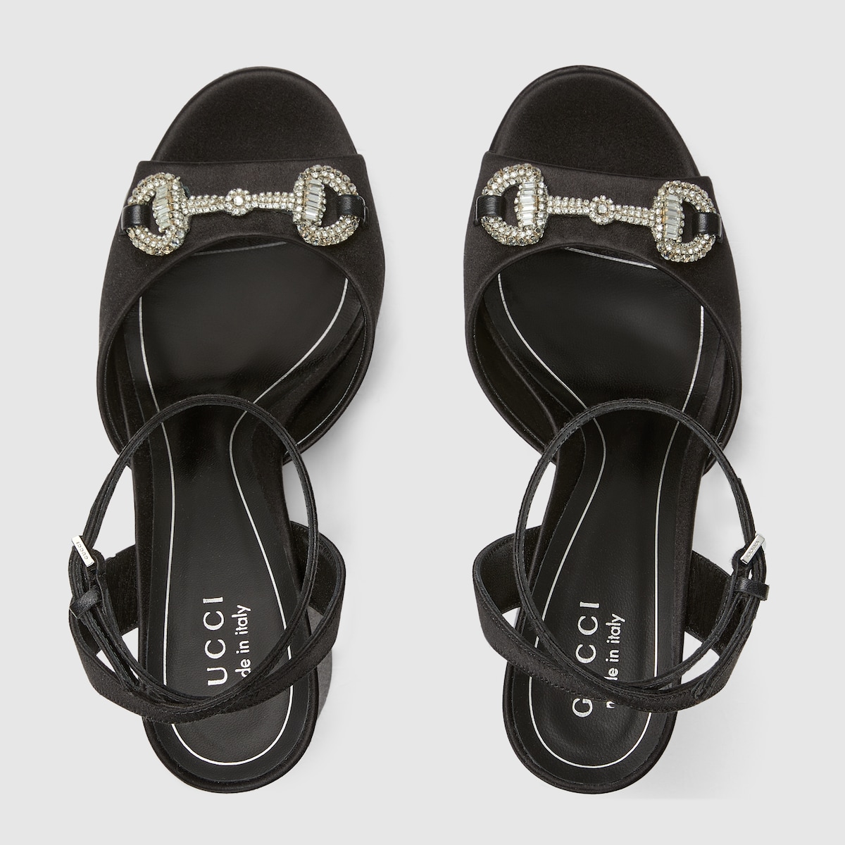 Gucci Women’s platform sandal with crystal Horsebit - Image 3